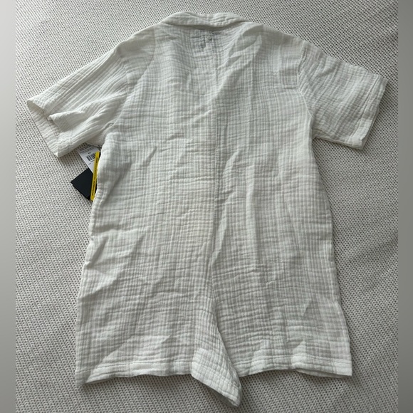 Volcom NWT White Easy Breezy Romper Coverup Size XS - Picture 9 of 12